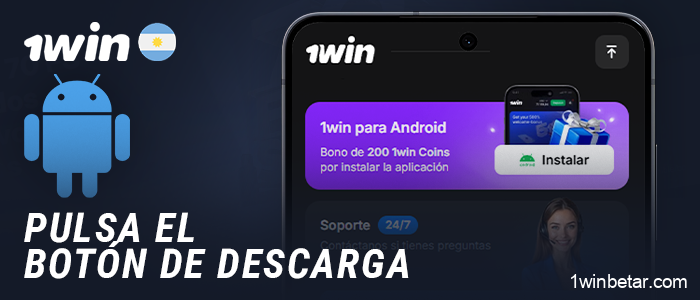 Busca el icono de Android