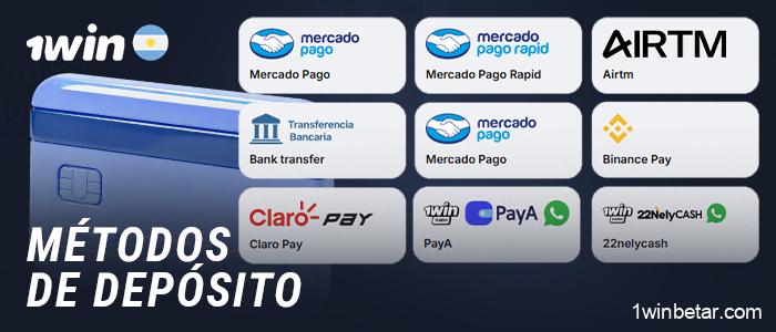 Métodos disponibles para realizar depósitos en 1Win Argentina