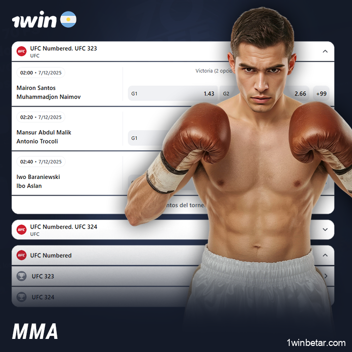 Apuestas en combates de MMA en 1Win Argentina
