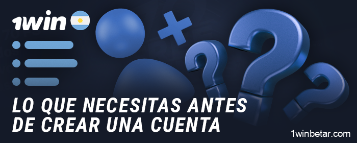 Criterios antes de registrar una cuenta en 1Win para residentes en Argentina